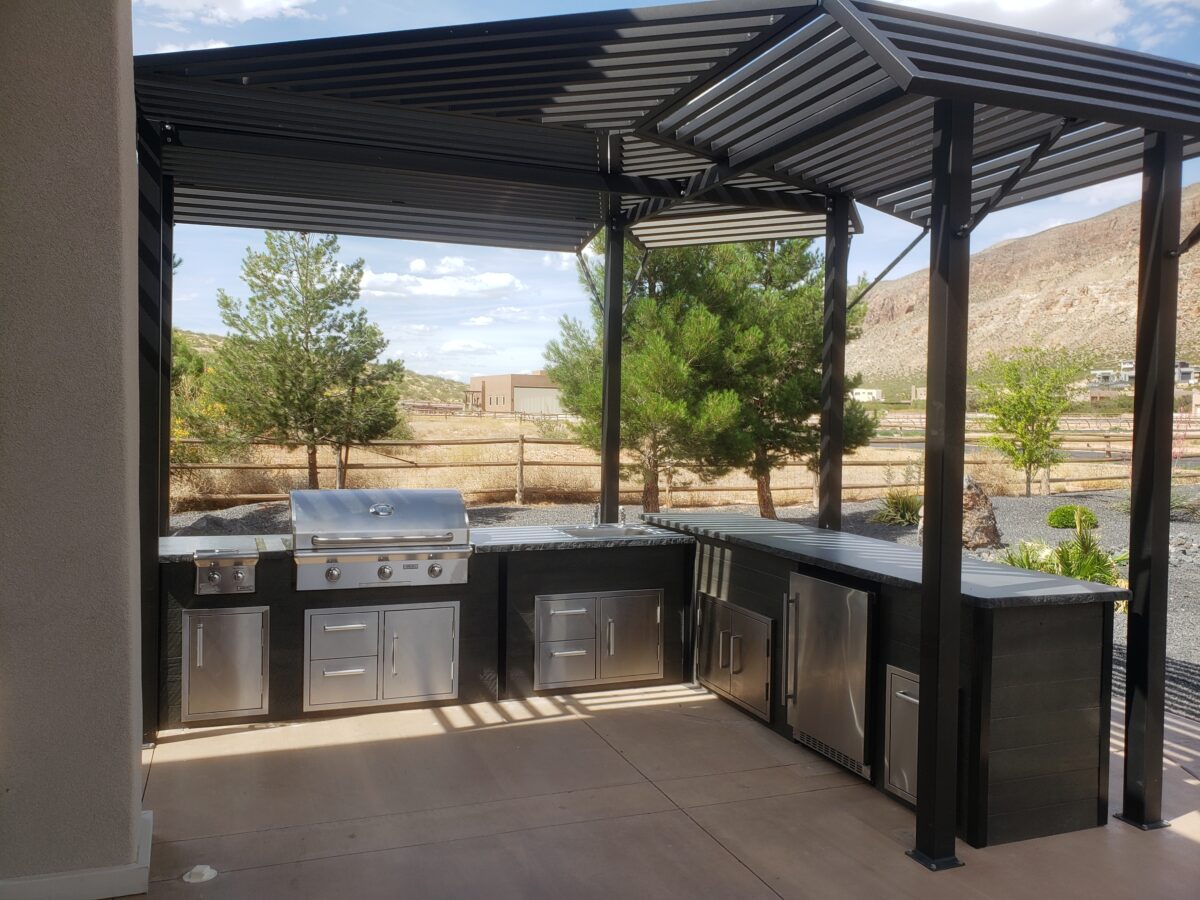Pre built outdoor online kitchen